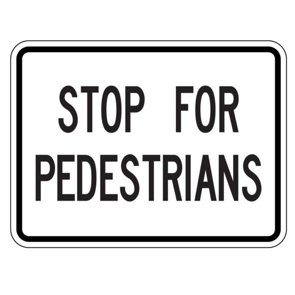 Ra-004t Stop For Pedestrians Tab