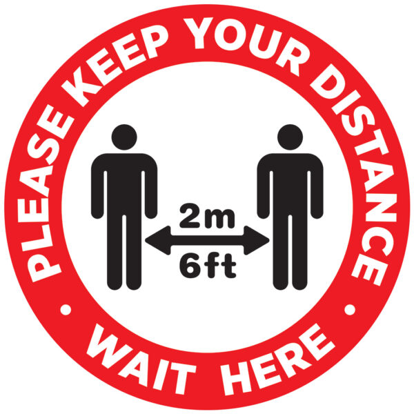 distance-cov015 COVID-19 Keep Your Distance Floor Signage